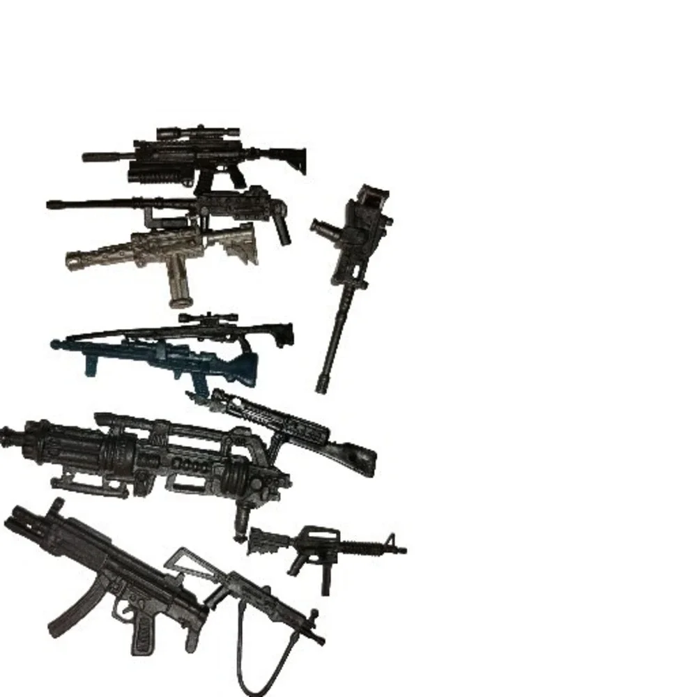 Toy Action Figure Guns, for GI Joe, Possibly Star Wars, etc. Plastic Lot‎ of 11